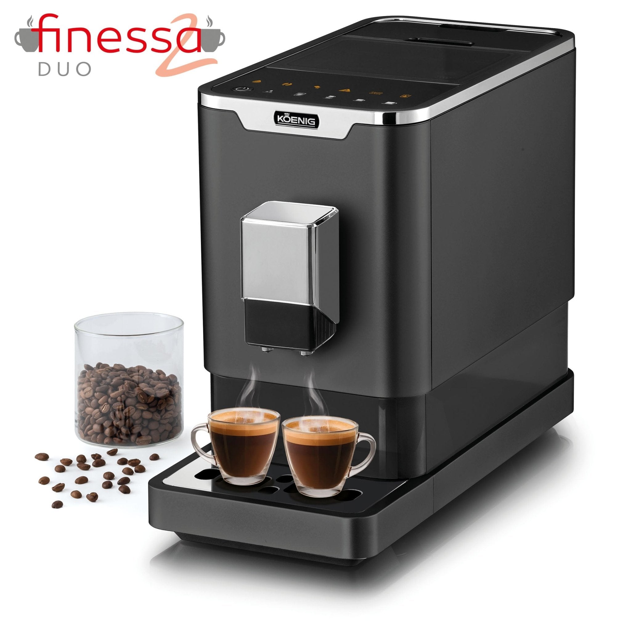 koenig-finessa-duo-kaffeevollautomat-1-2-l-silber image 7