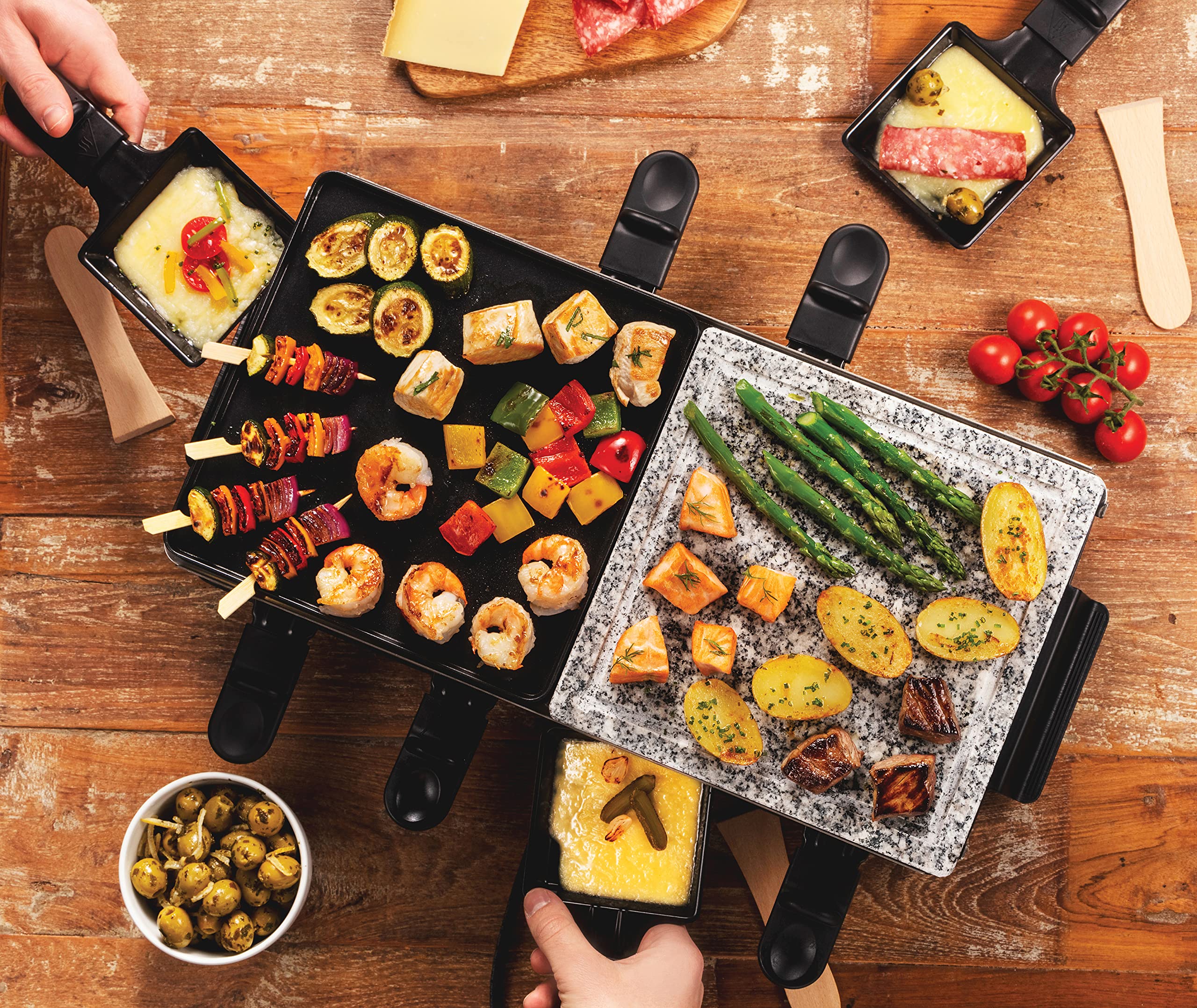 russell-hobbs-cook-home-raclette-grill-8-personen-naturstein image 5