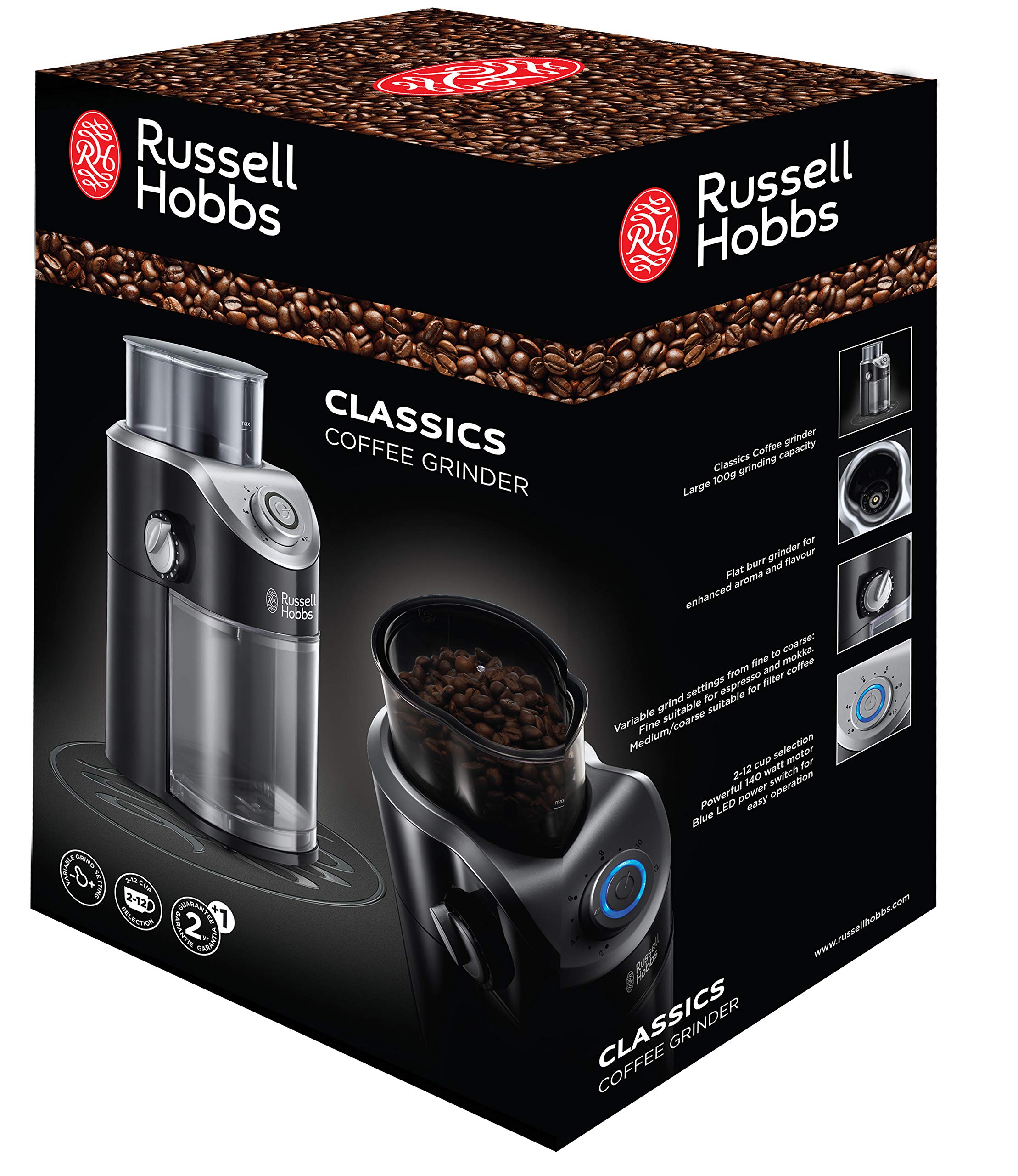 russell-hobbs-legacy-kaffeem-hle-elektrisch-schwarz-scheibenmahlwerk image 2