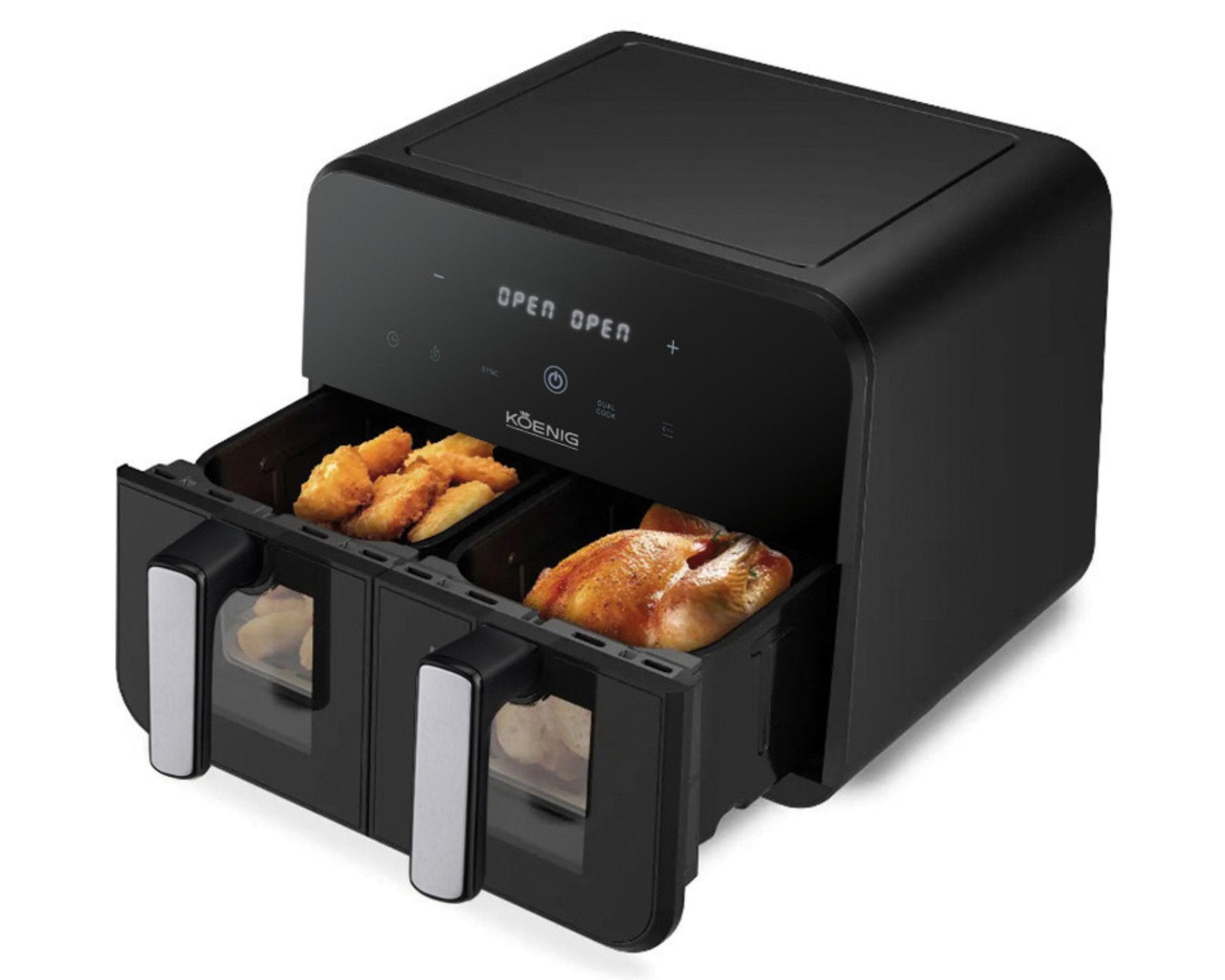 koenig-quick-pure-5-doppel-heissluftfritteuse-9-liter image 5