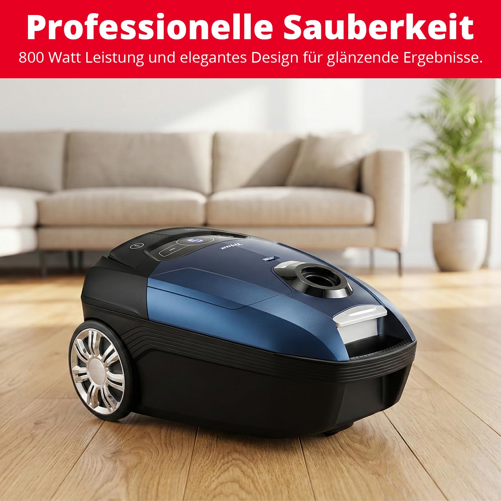 trisa-professional-clean-bodenstaubsauger-beutel-blau-hepa image 2