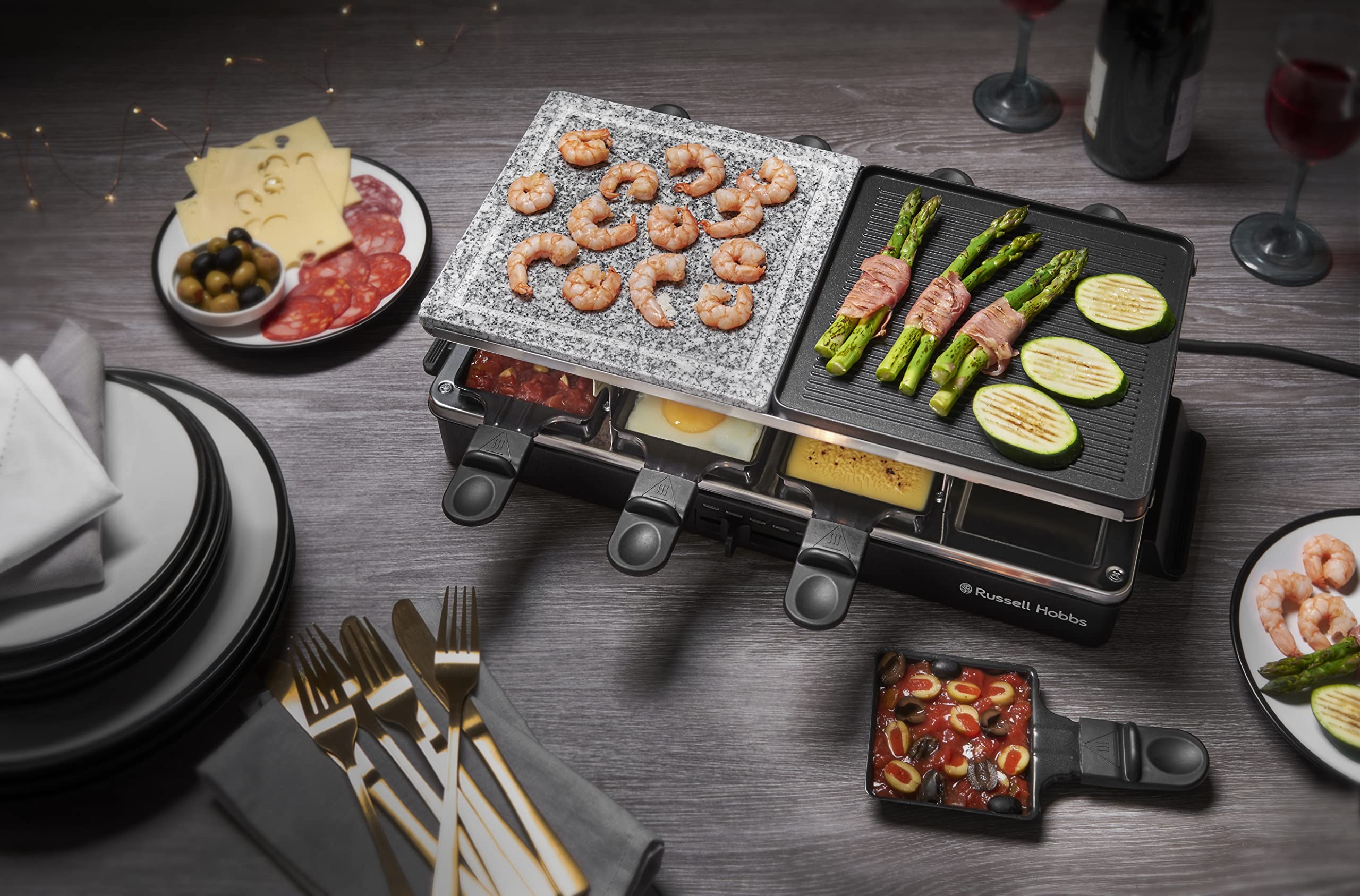 russell-hobbs-cook-home-raclette-grill-8-personen-naturstein image 6