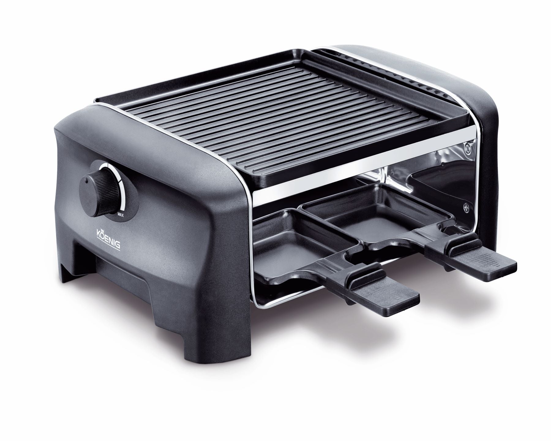 koenig-gourmet-raclette-grill-mit-stein-4er-600w image 3