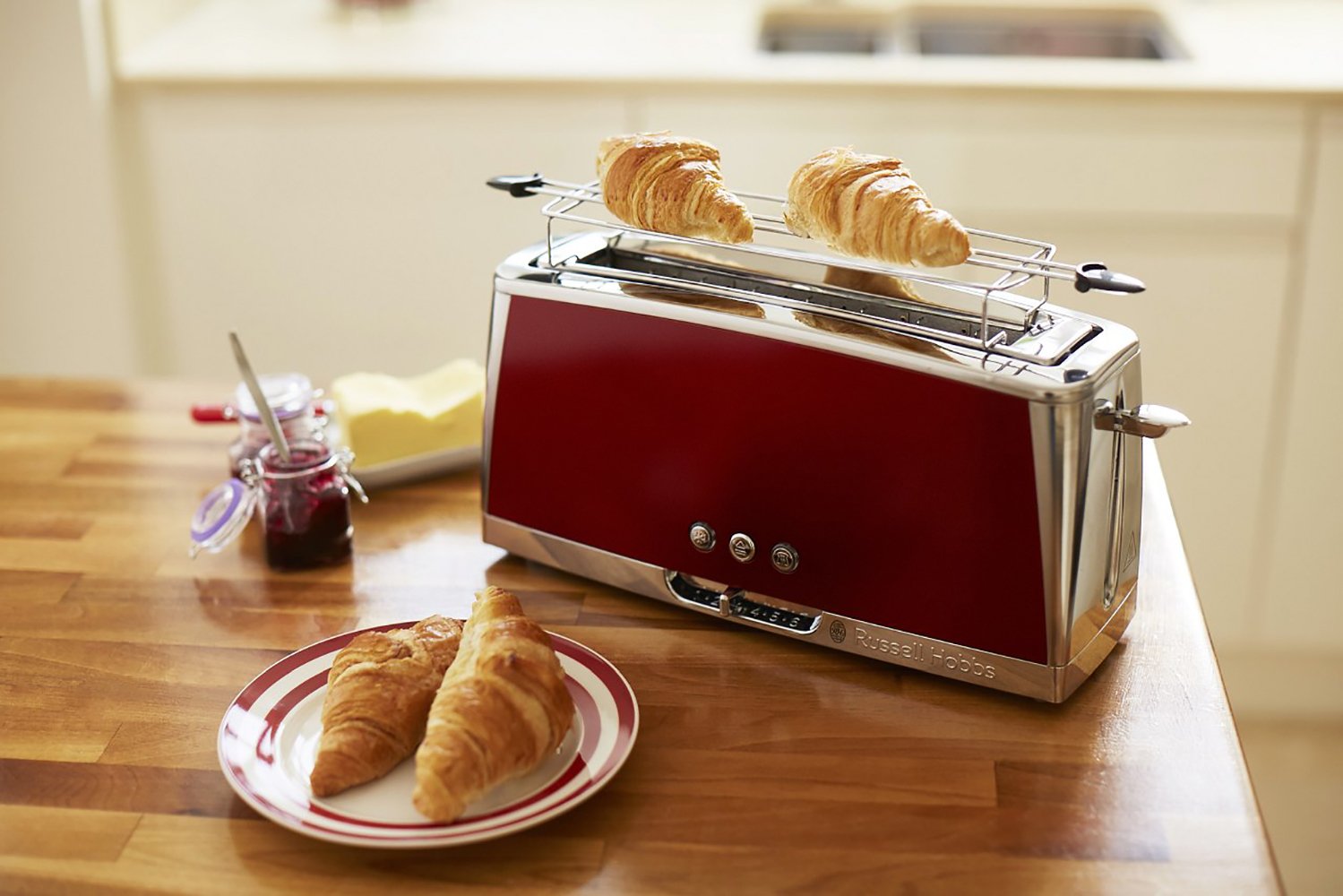 russell-hobbs-luna-langschlitz-toaster-rot-1-schlitz-aufsatz image 7