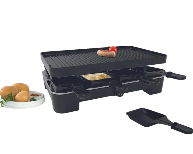 koenig-piano-noir-black-raclette-grill-8-personen image 1