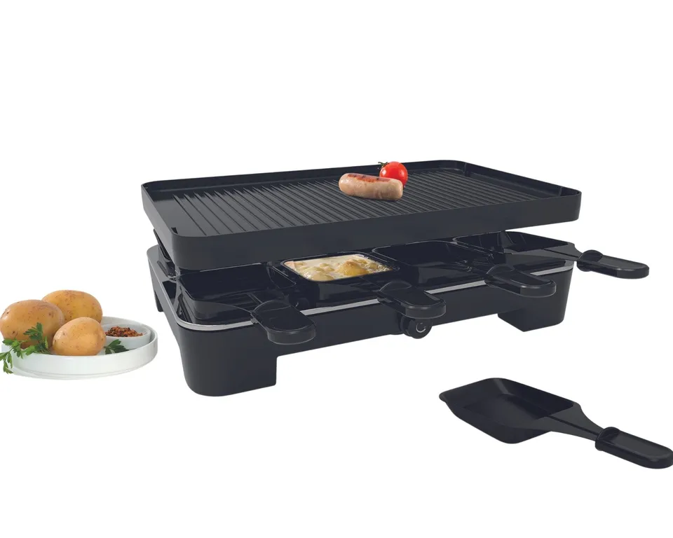 koenig-piano-noir-black-raclette-grill-8-personen image 1