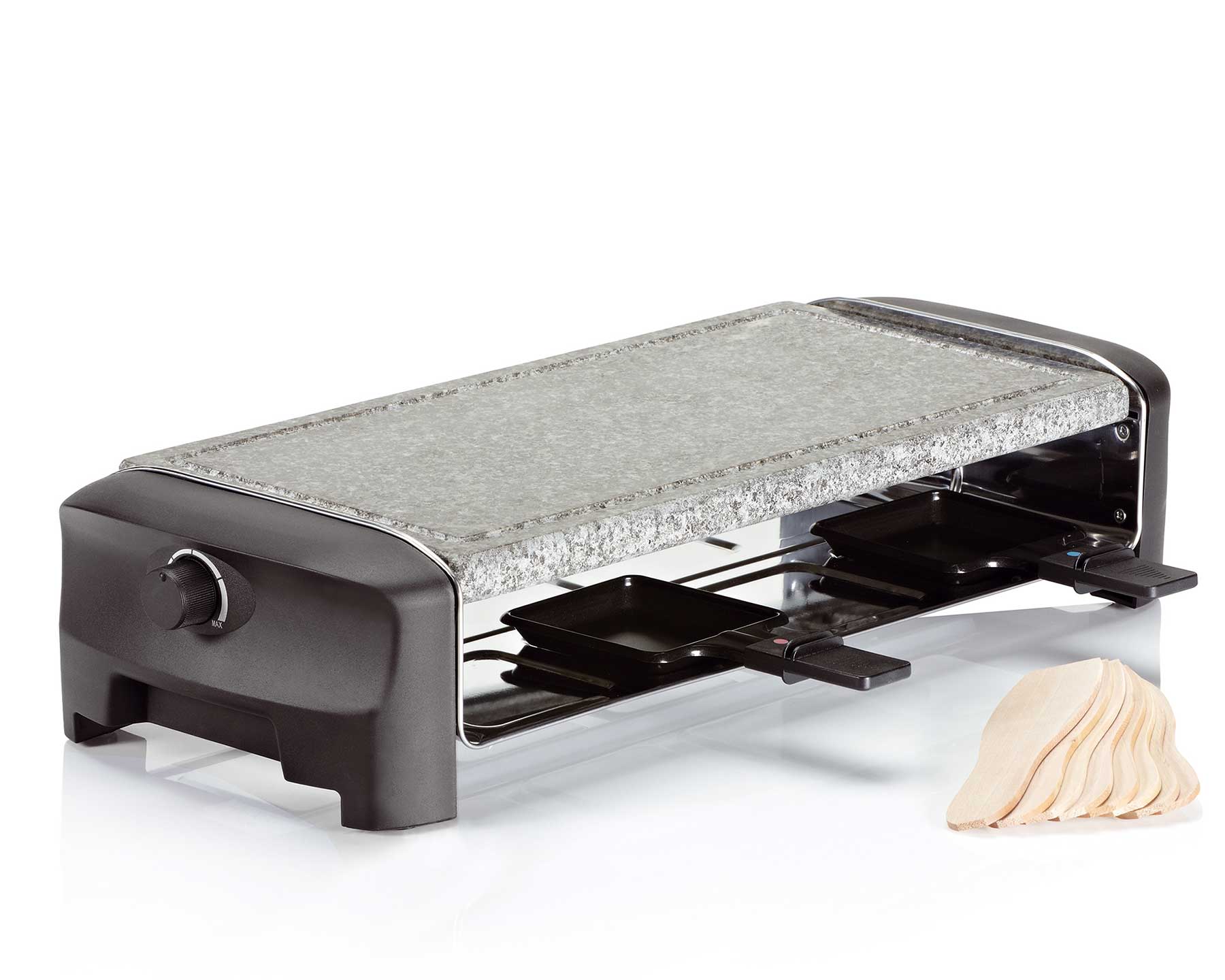 koenig-gourmet-raclette-grill-8er-mit-stein-1300w image 2