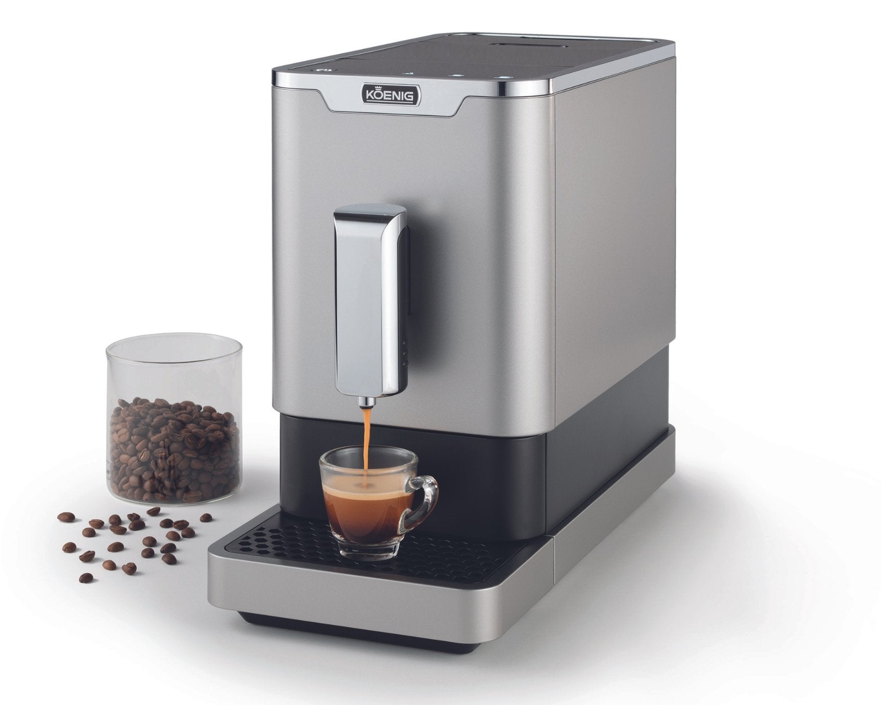 koenig-finessa-kaffeevollautomat-silber-schwarz-a image 3
