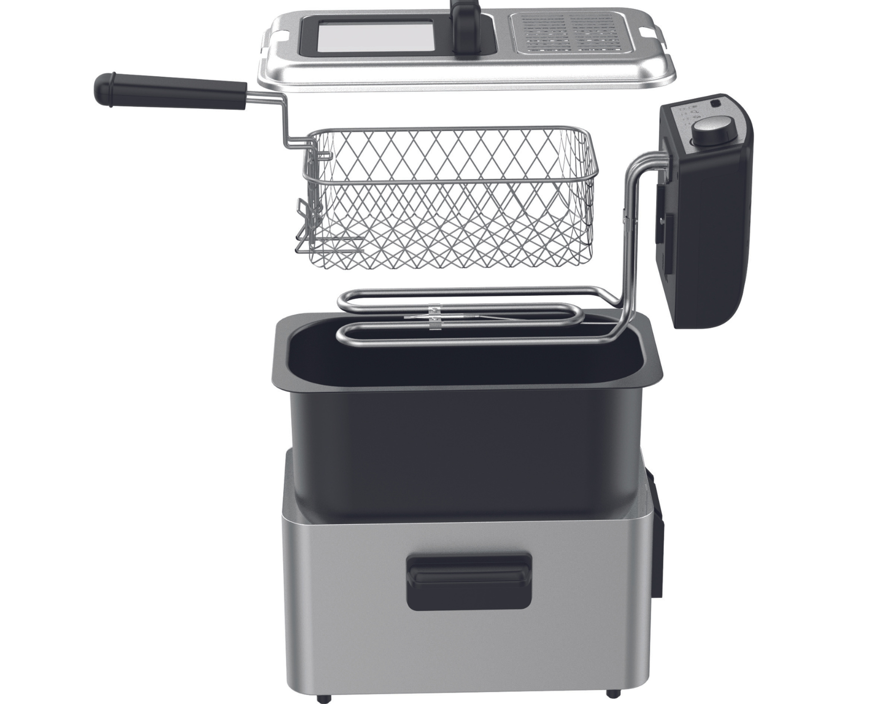 koenig-fry-fritteuse-edelstahl-3-liter-2000-w-mit-sichtfenster image 6