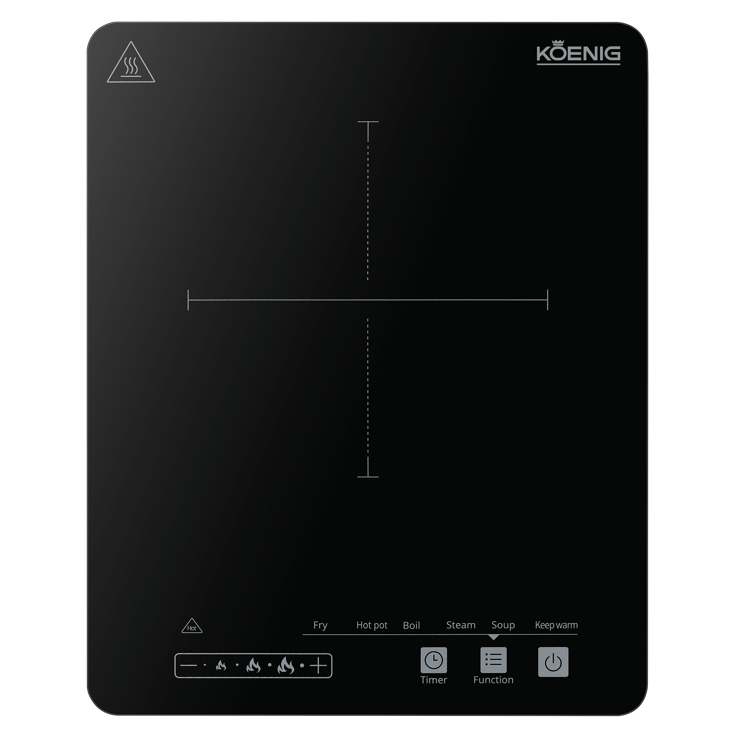 koenig-steel-line-slim-induktionskochplatte-2100-w-timer image 3
