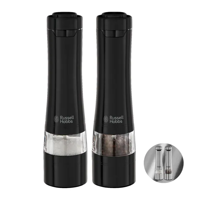 russell-hobbs-desire-salz-und-pfefferm-hle-elektrisch-schwarz-2er-set image 1