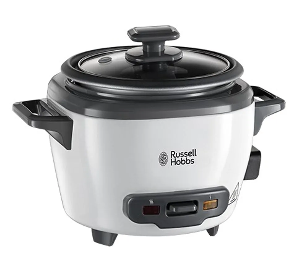 russell-hobbs-cook-home-reiskocher-0-4l-mini-mit-dampfgarer image 1