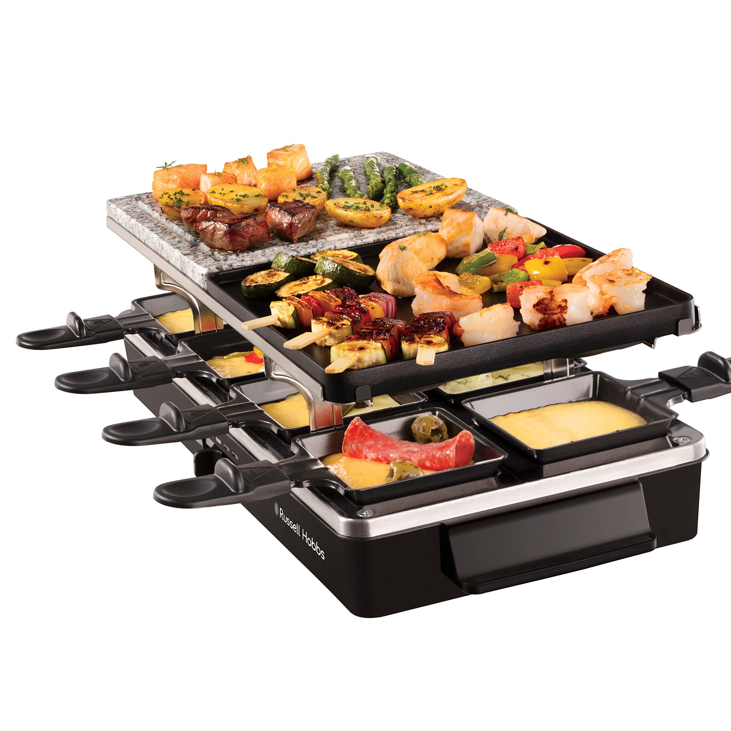 russell-hobbs-cook-home-raclette-grill-8-personen-naturstein image 2