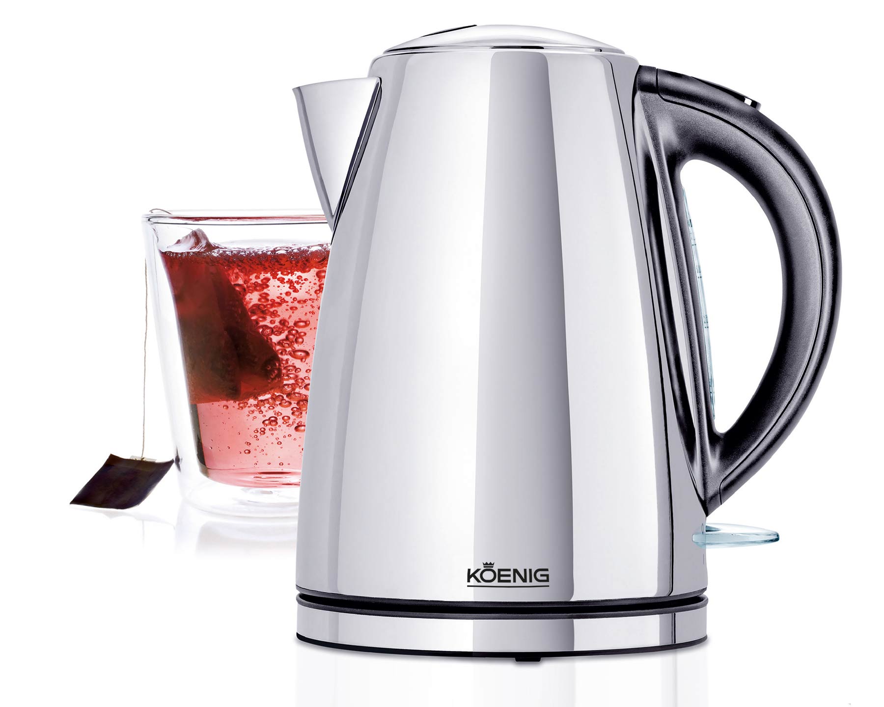 koenig-chrome-line-wasserkocher-1-7-l-edelstahl-2200-watt image 1
