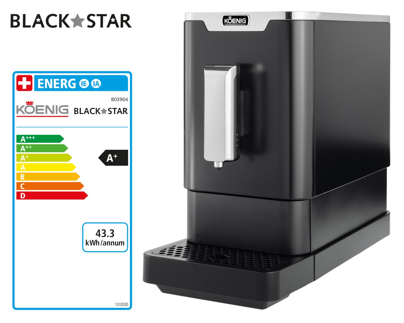 koenig-finessa-black-star-kaffeevollautomat-schwarz-kompakt image 2