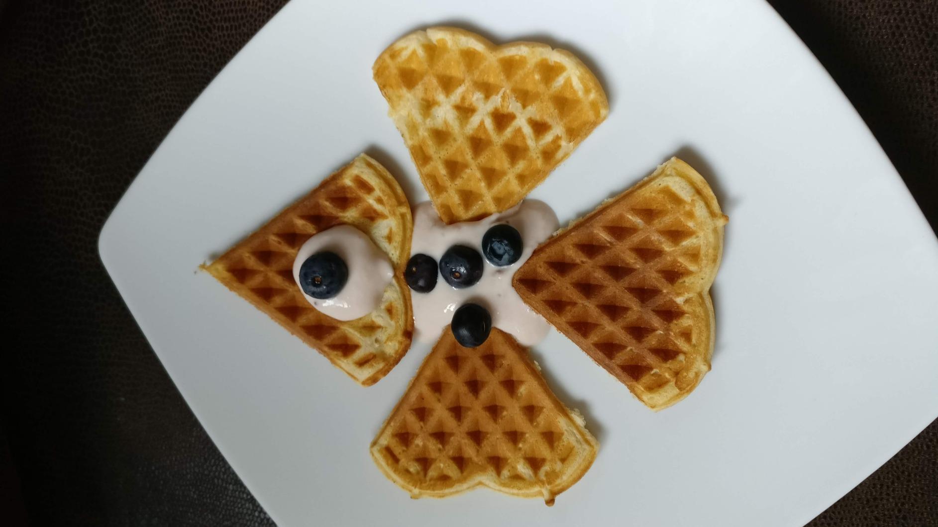 Leckere Herzwaffeln