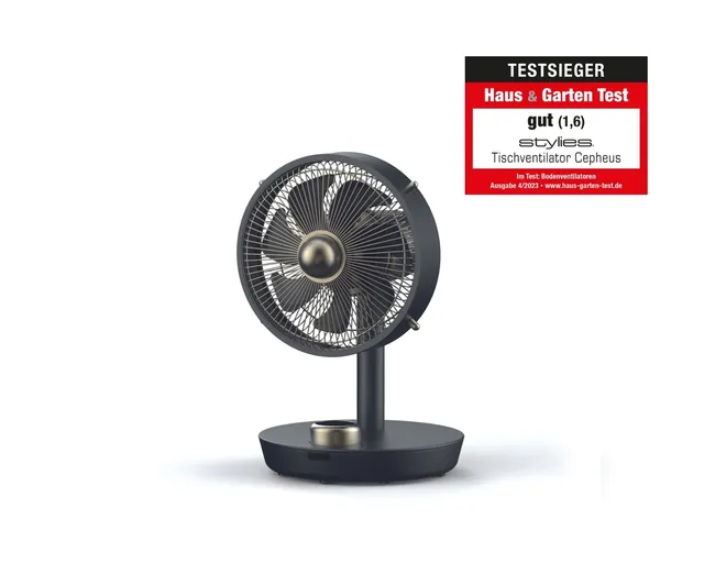 koenig-alassio-cepheus-tischventilator-anthrazit-12-stufen image 1