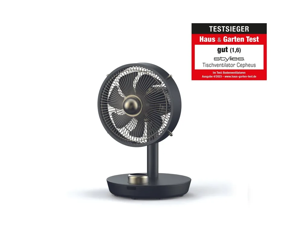 koenig-alassio-cepheus-tischventilator-anthrazit-12-stufen image 1
