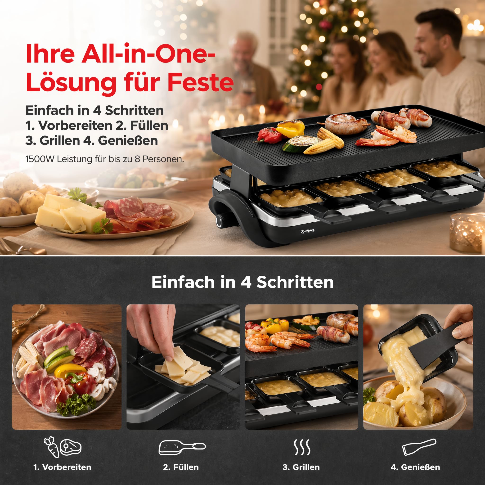 trisa-supreme-8-raclette-grill-8-personen-1500w-guss image 7