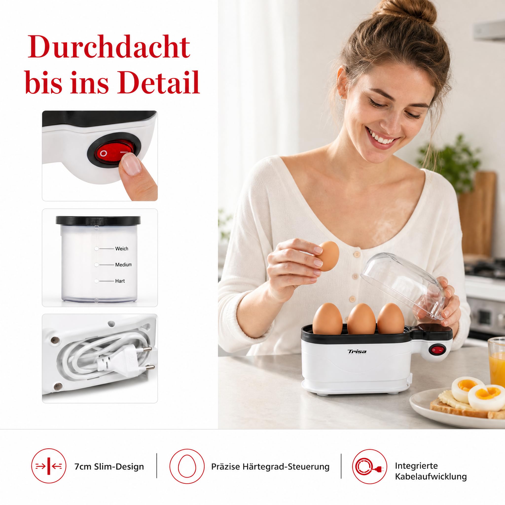 trisa-eggolino-eierkocher-3-eier-wei-slim-7-cm image 6