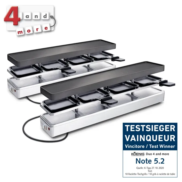 koenig-4-and-more-raclette-grill-duo-f-r-4-personen image 1