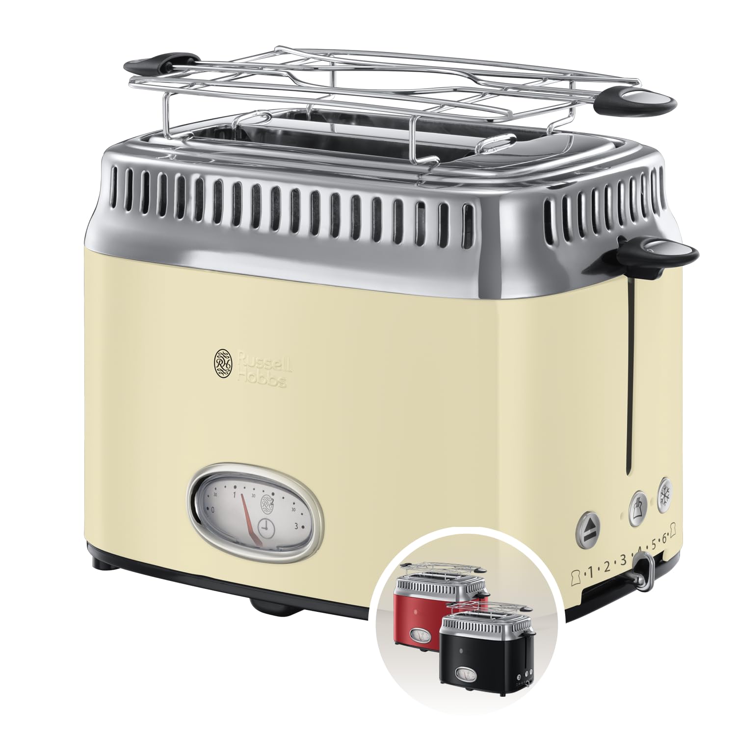 russell-hobbs-retro-21682-56-toaster-creme-2-scheiben-1300w image 1