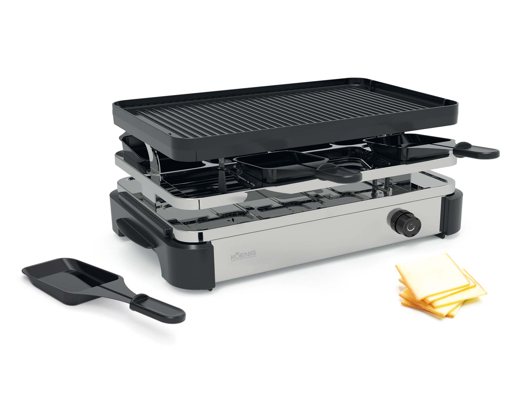 koenig-gourmet-raclette-grill-pro-8-personen image 1