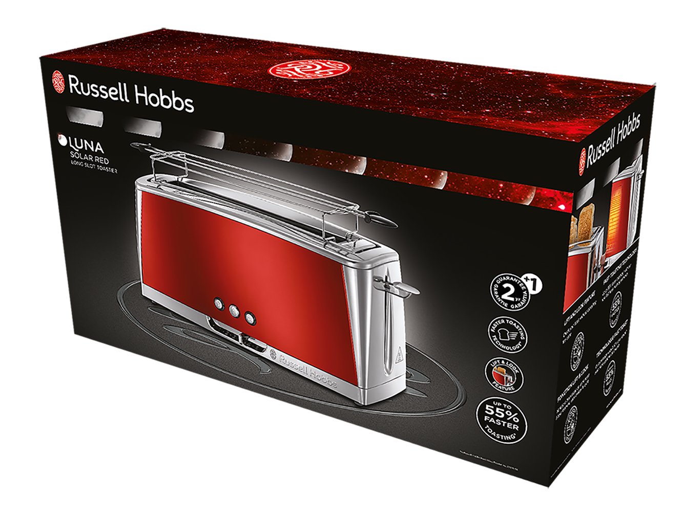 russell-hobbs-luna-langschlitz-toaster-rot-1-schlitz-aufsatz image 2