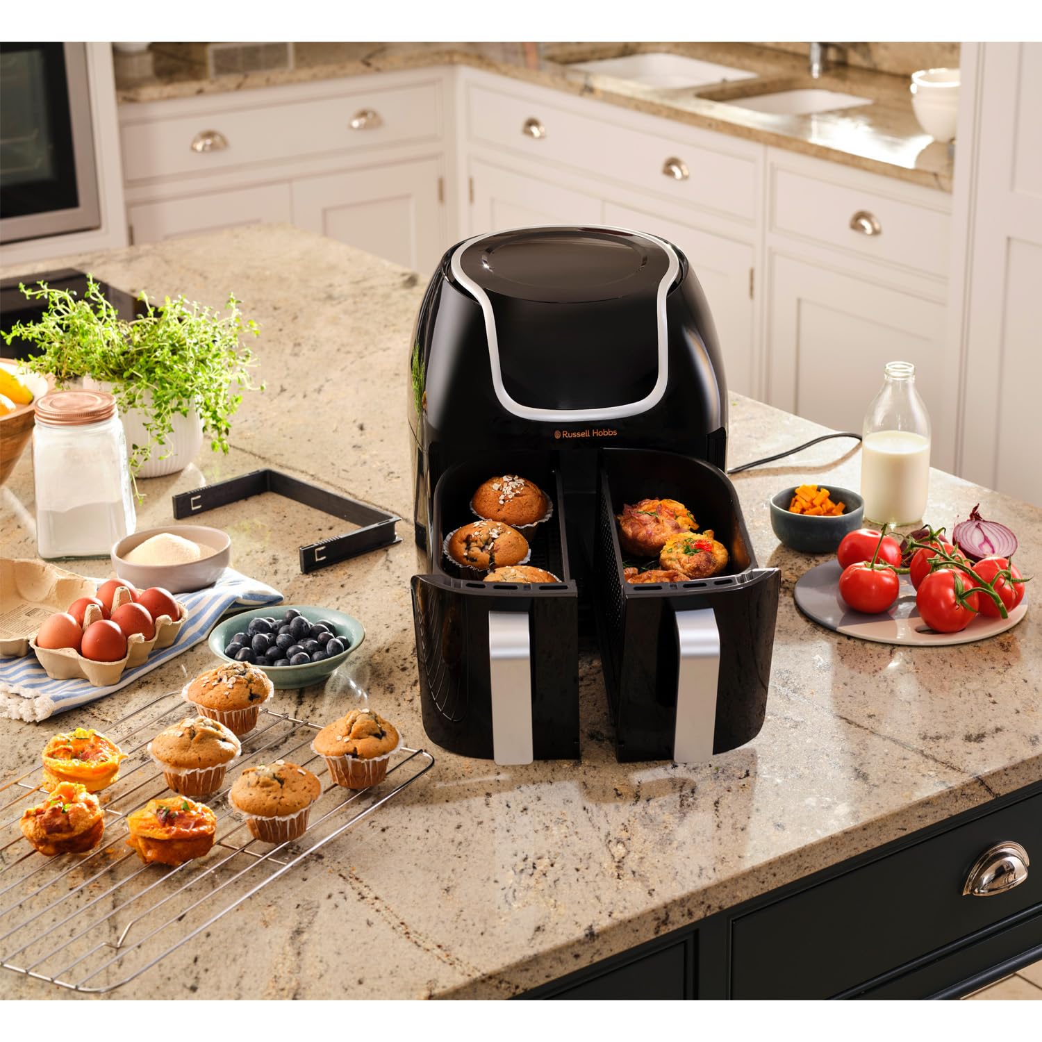 russell-hobbs-satisfry-dual-hei-luftfritteuse-8-5l-27290-56s image 2