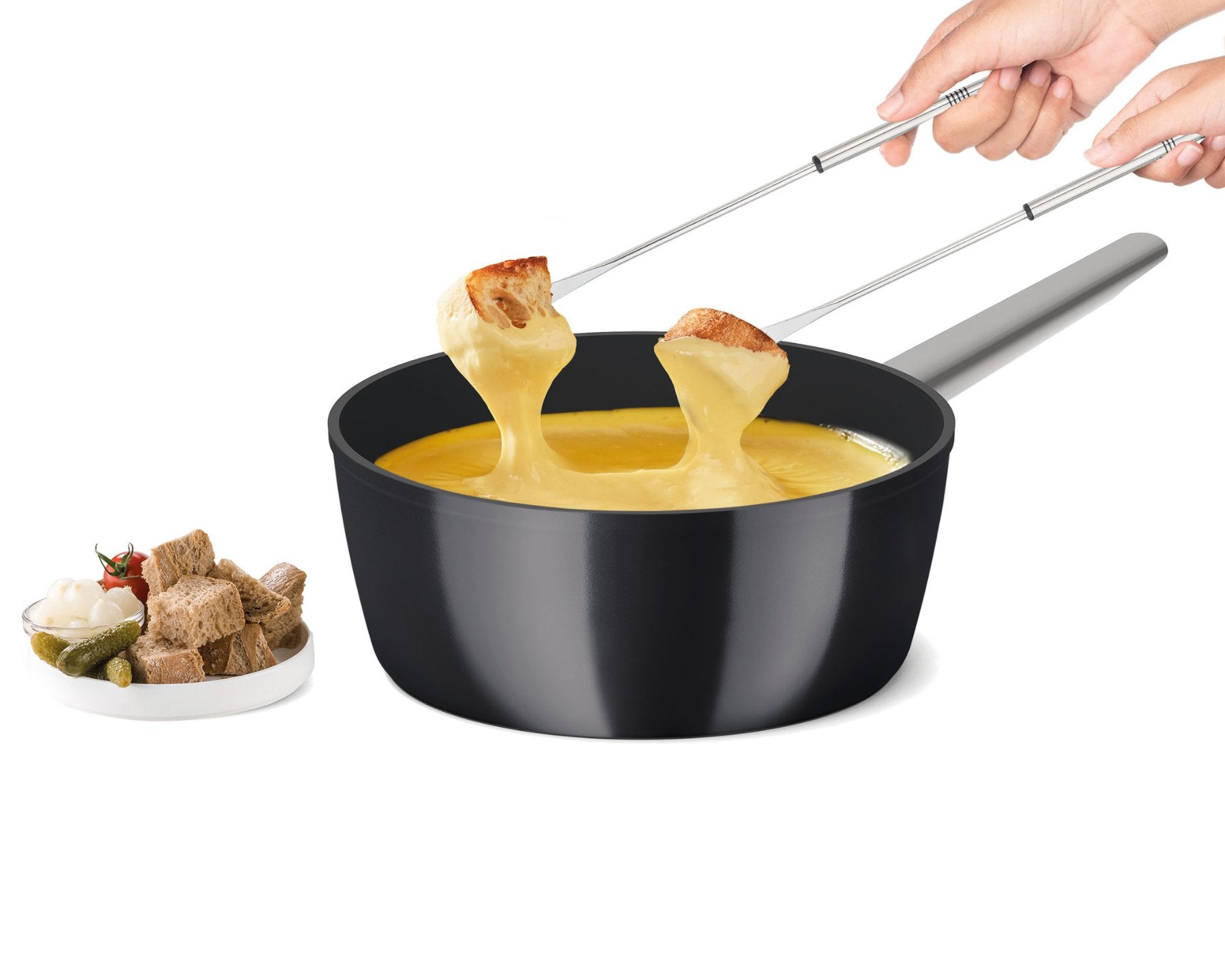 koenig-one-for-all-fondue-topf-23-cm-induktion-mit-6-gabeln image 2