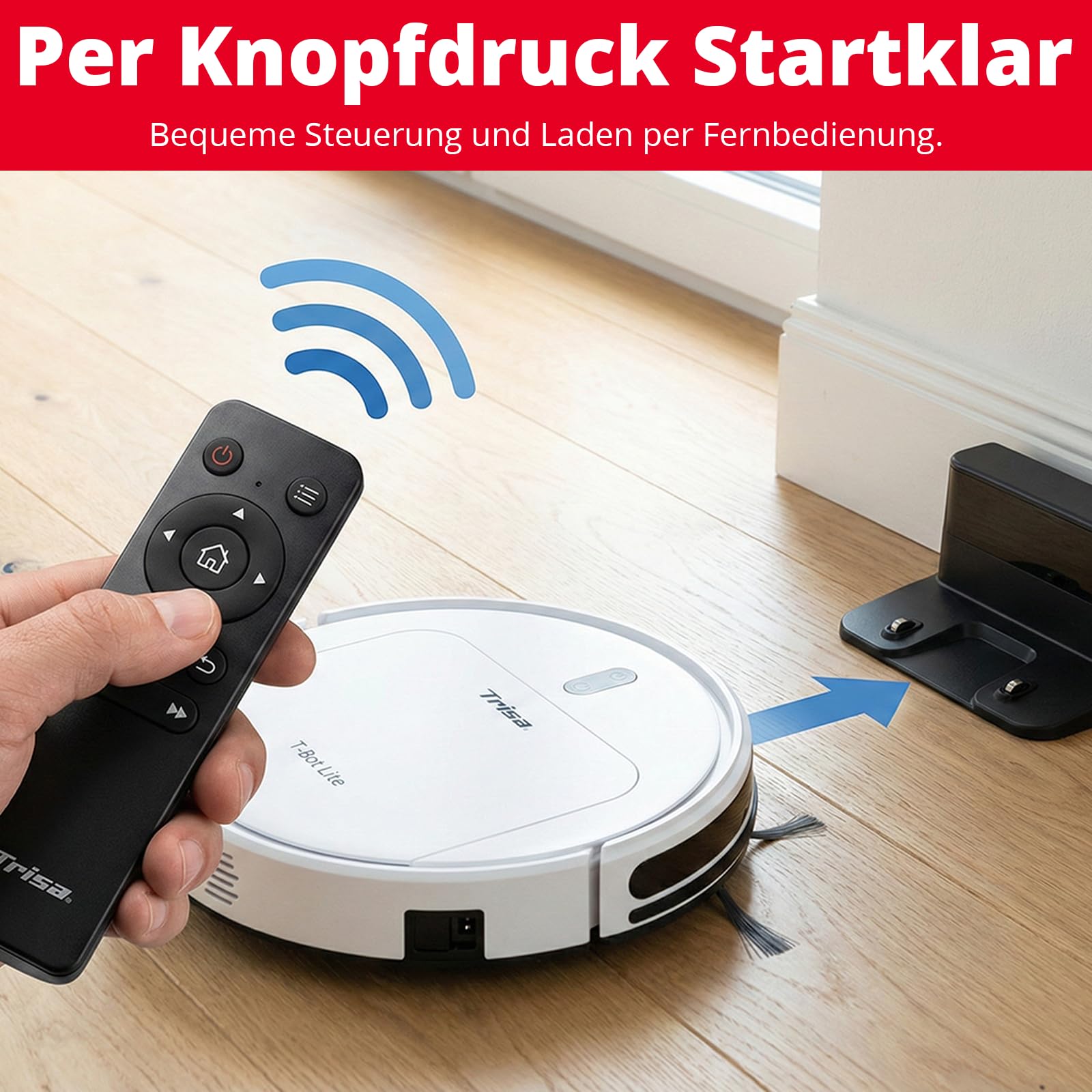 trisa-t-bot-lite-saugroboter-mit-fernbedienung-und-hepa-filter image 3