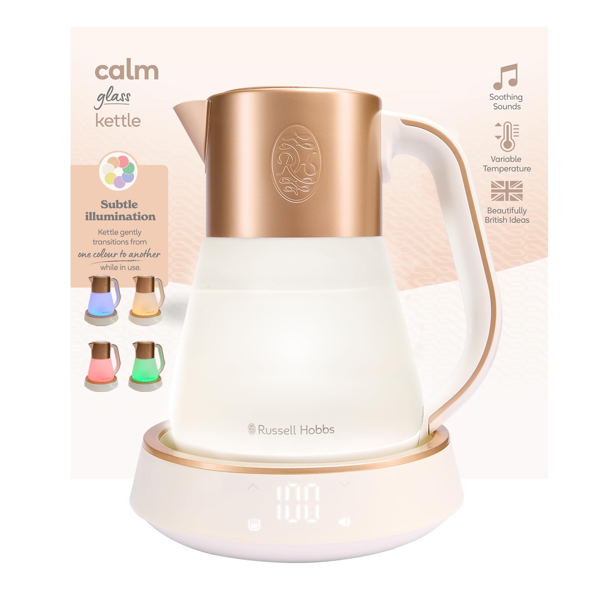 russell-hobbs-calm-wasserkocher-glas-1-7-l-temperatur image 1