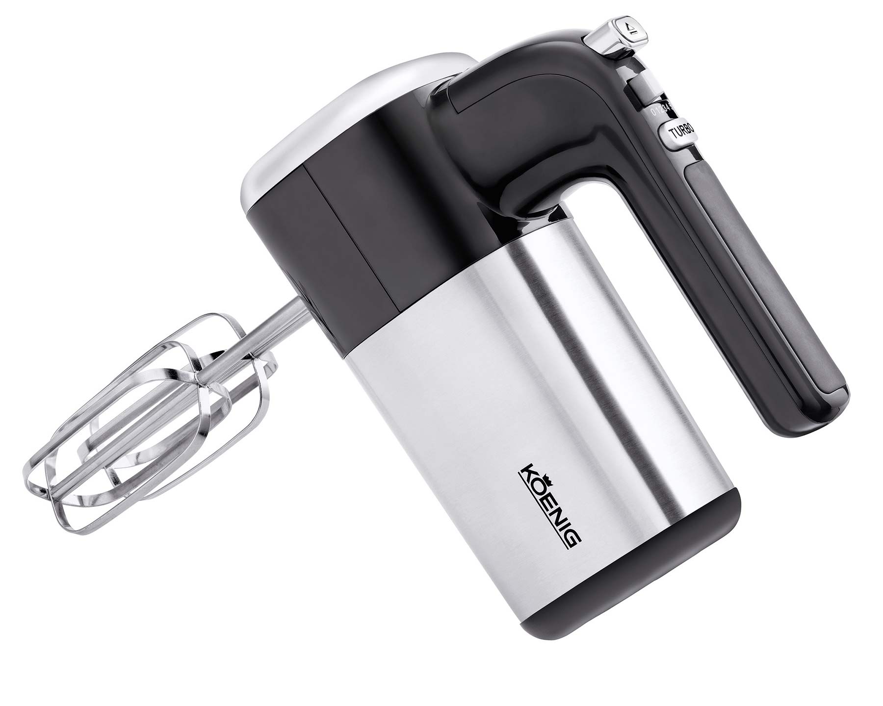 koenig-steel-line-handmixer-400-w-5-stufen-edelstahl image 2
