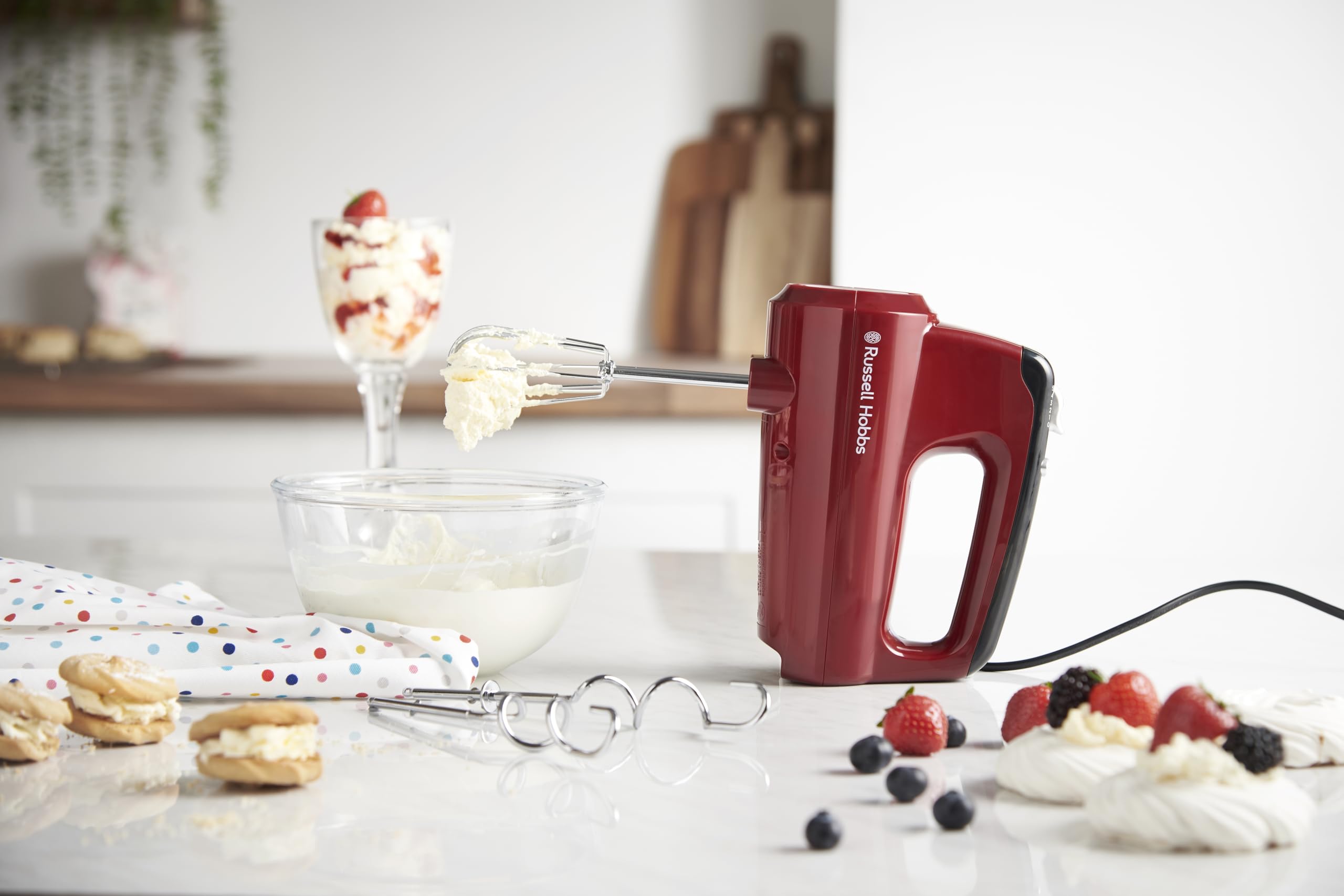 russell-hobbs-desire-handmixer-rot-350-watt-5-stufig image 2