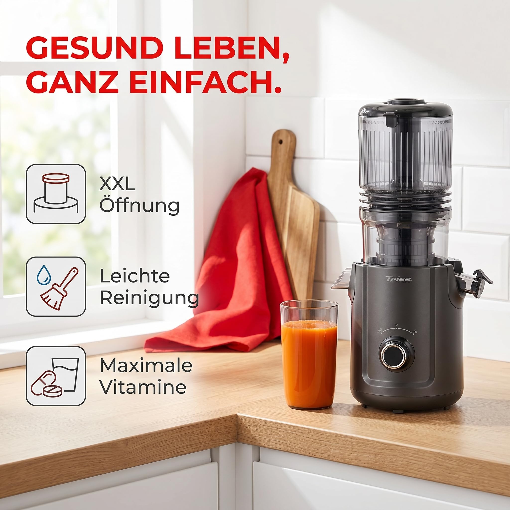 trisa-pizza-mio-slow-flow-juice-entsafter-300w-bpa-frei image 4