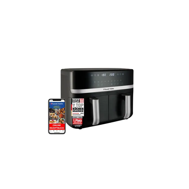 russell-hobbs-satisfry-9l-hei-luftfritteuse-doppelkammer-2800w image 1