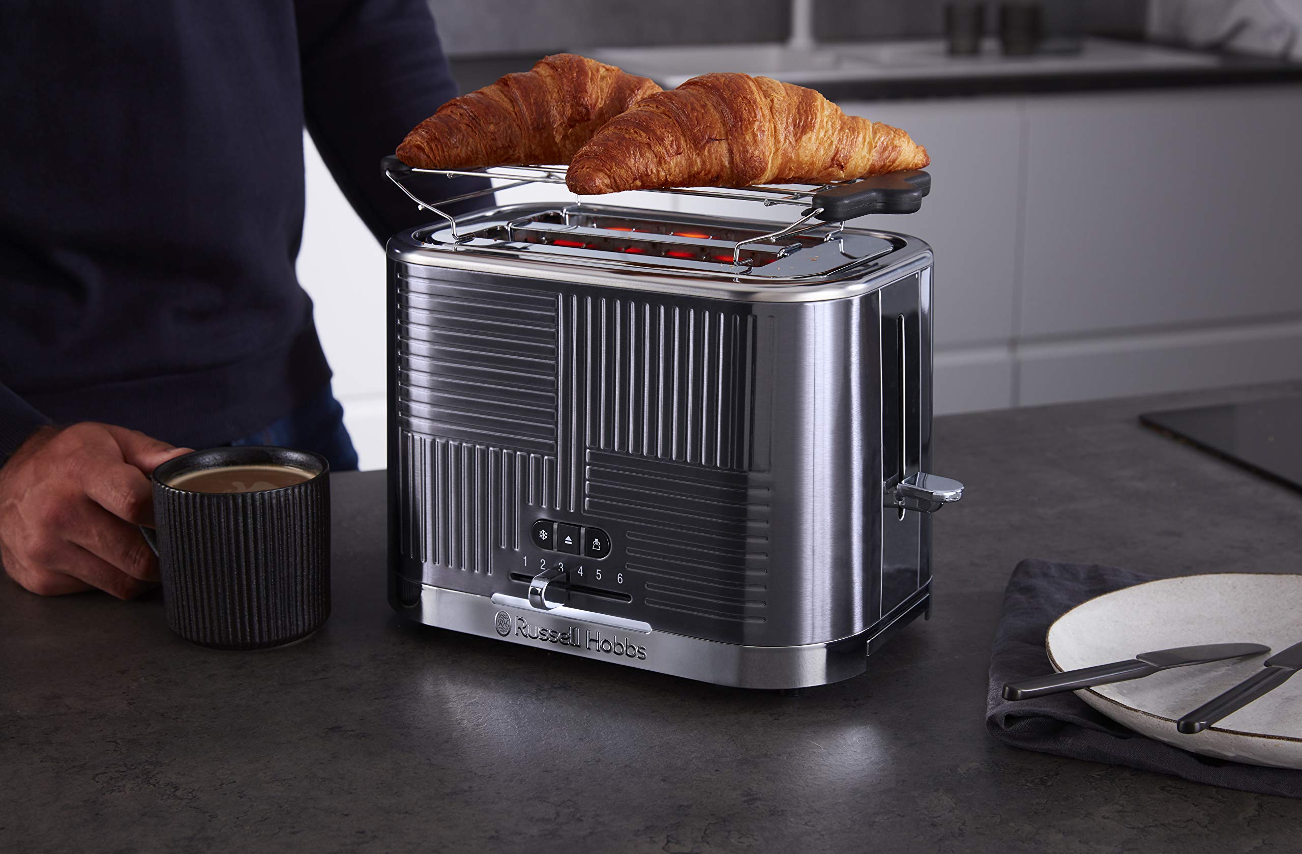 russell-hobbs-geo-steel-toaster-2-scheiben-grau-br-tchenaufsatz image 8