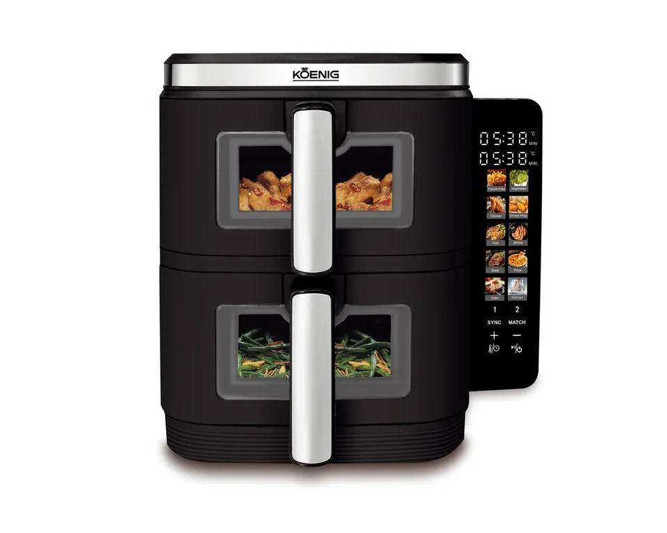 koenig-quick-pure-vertical-doppel-heissluftfritteuse-11-l image 1
