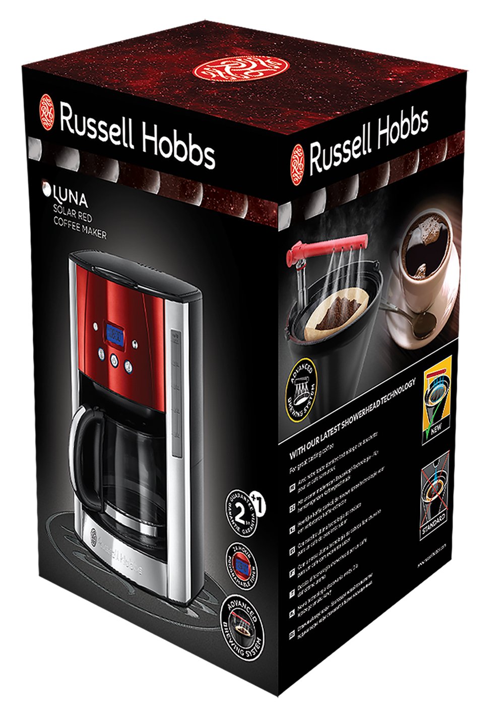 russell-hobbs-luna-filterkaffeemaschine-rot-1-5-l-mit-timer image 2