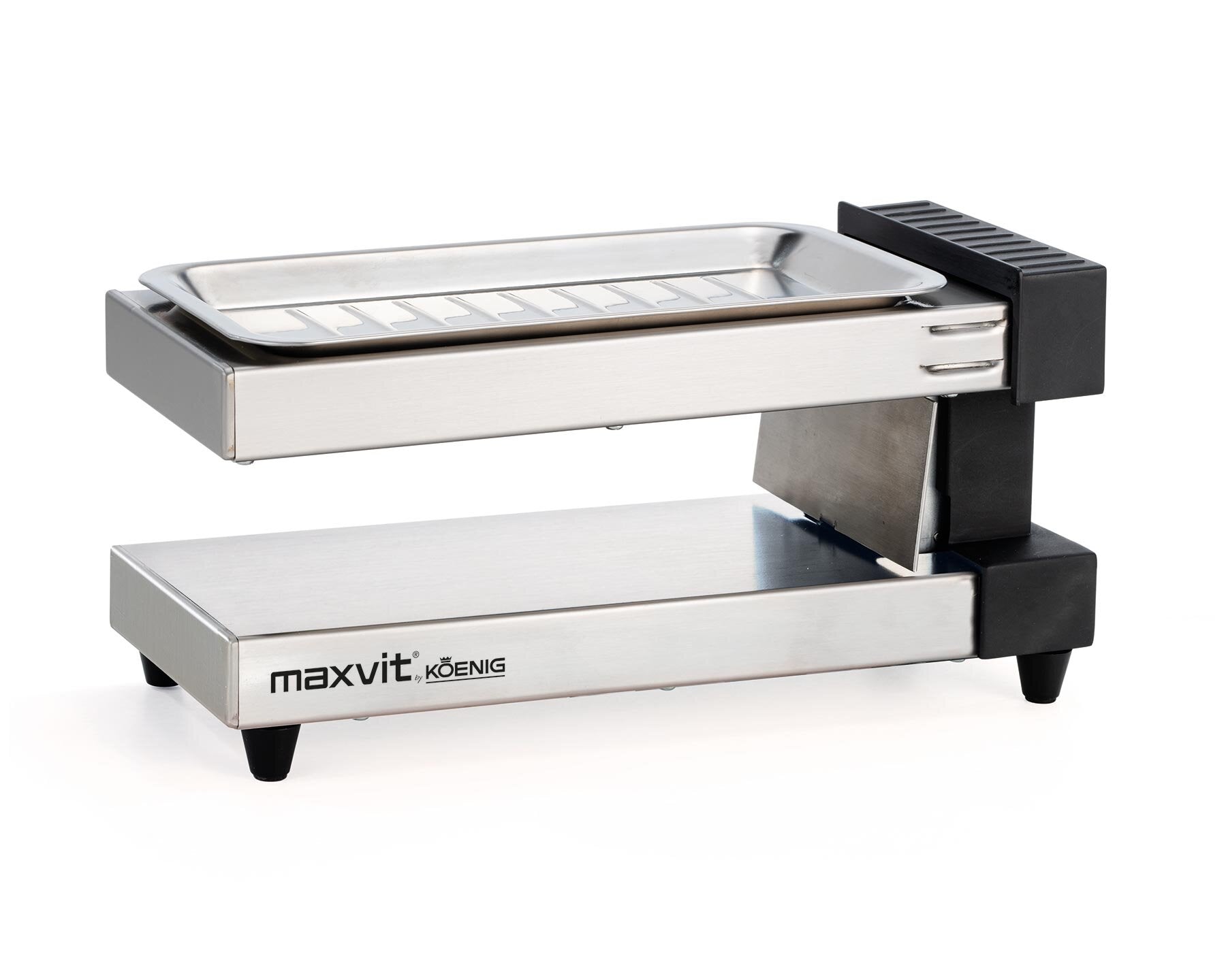 koenig-gourmet-maxvit-teller-raclette-edelstahl-350w image 2