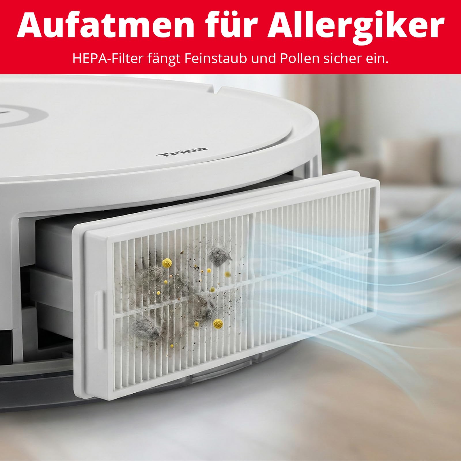 trisa-t-bot-lite-saugroboter-mit-fernbedienung-und-hepa-filter image 5