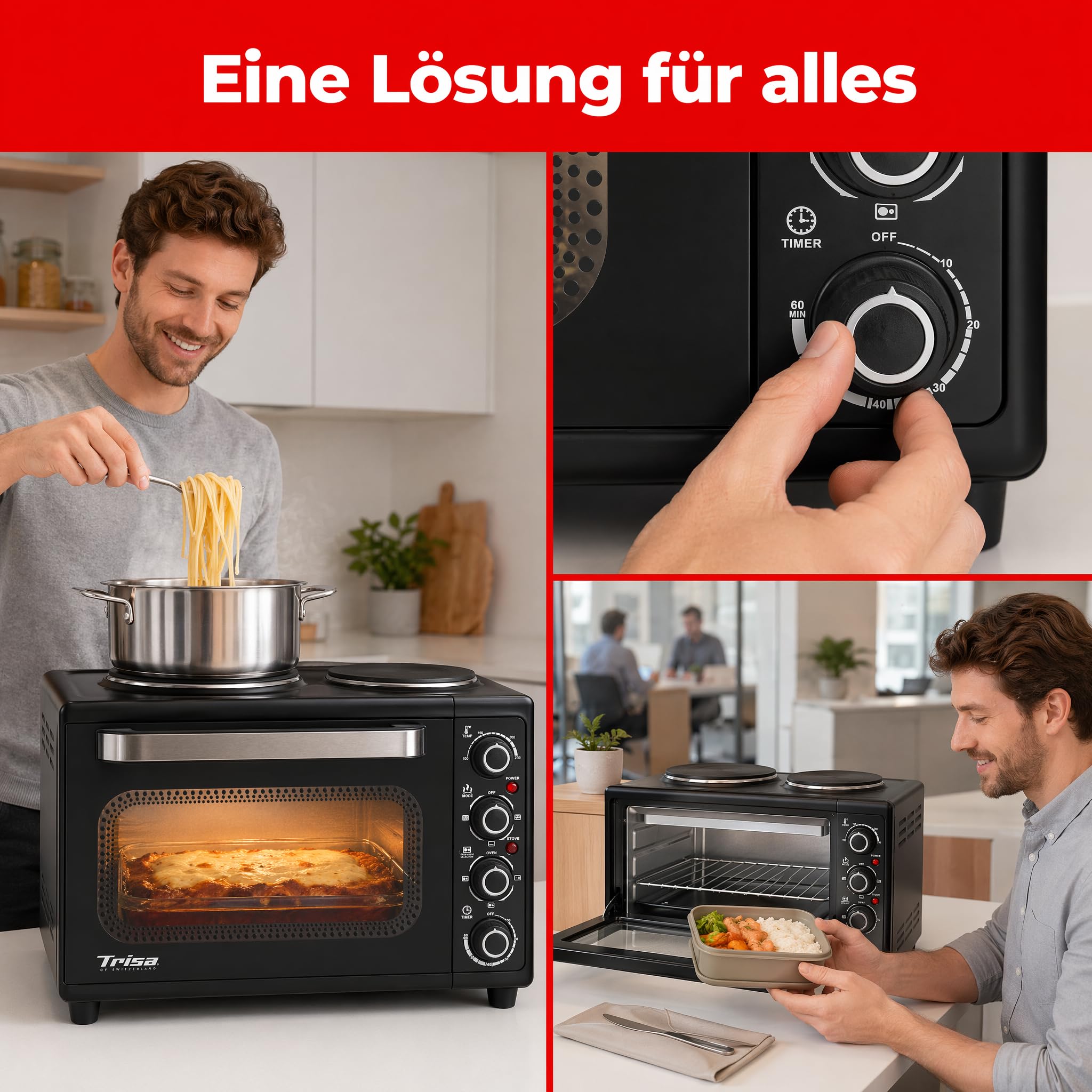 trisa-pizza-mio-minibackofen-30l-mit-kochplatten image 7