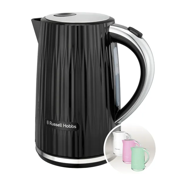 russell-hobbs-eden-wasserkocher-schwarz-1-7l-2400w-retro image 1