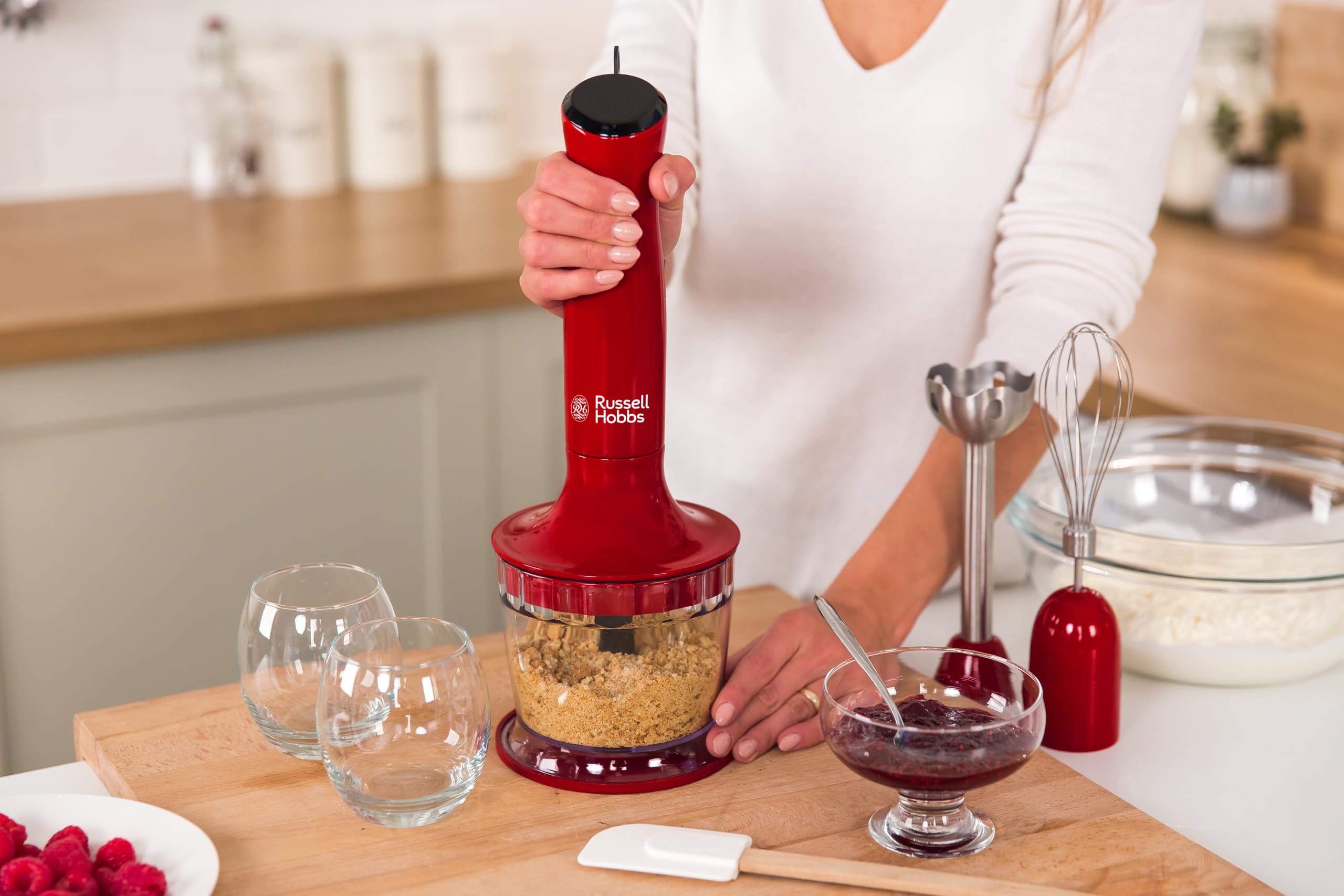 russell-hobbs-desire-stabmixer-3-in-1-rot-500w-mit-zerkleinerer image 4