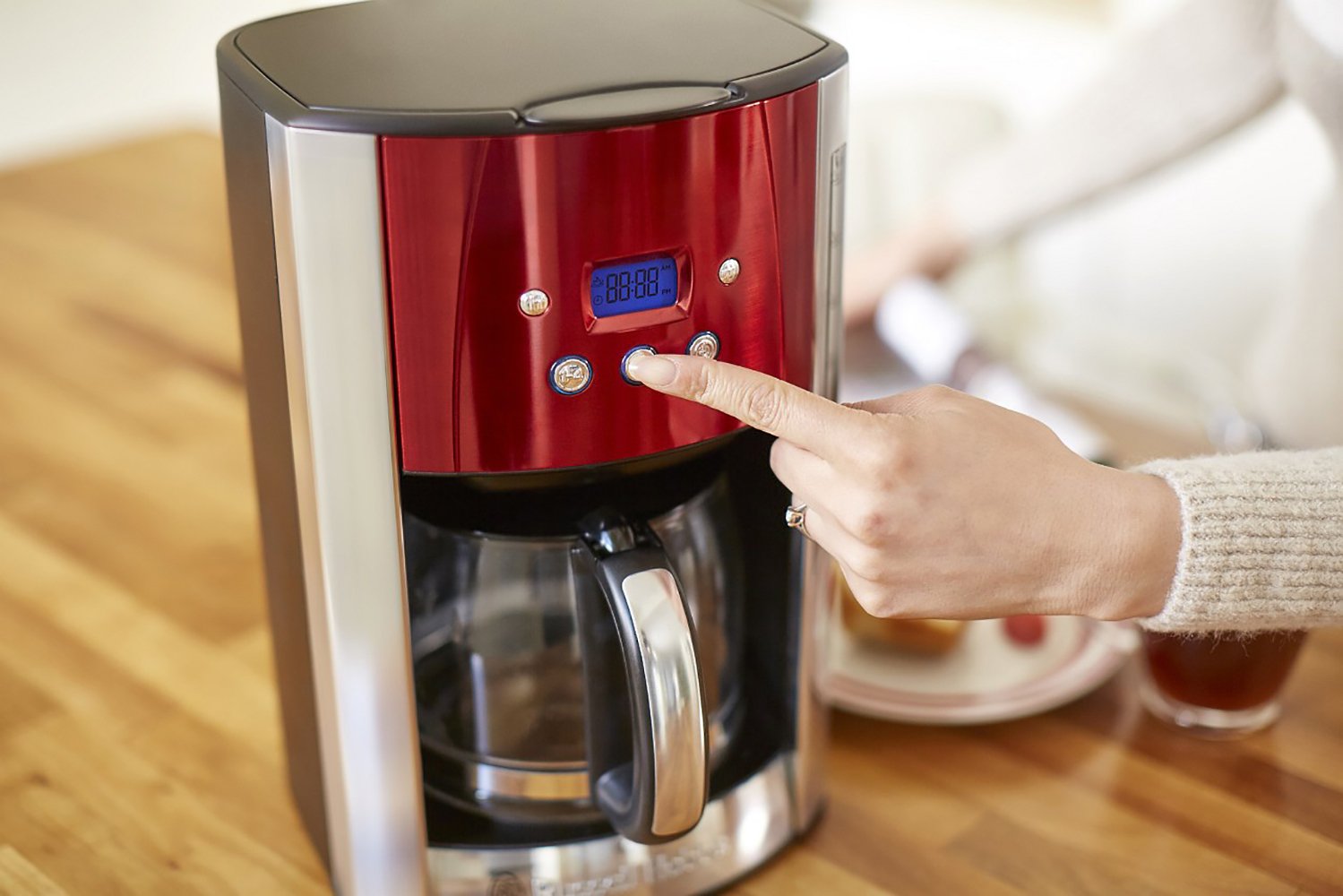 russell-hobbs-luna-filterkaffeemaschine-rot-1-5-l-mit-timer image 5