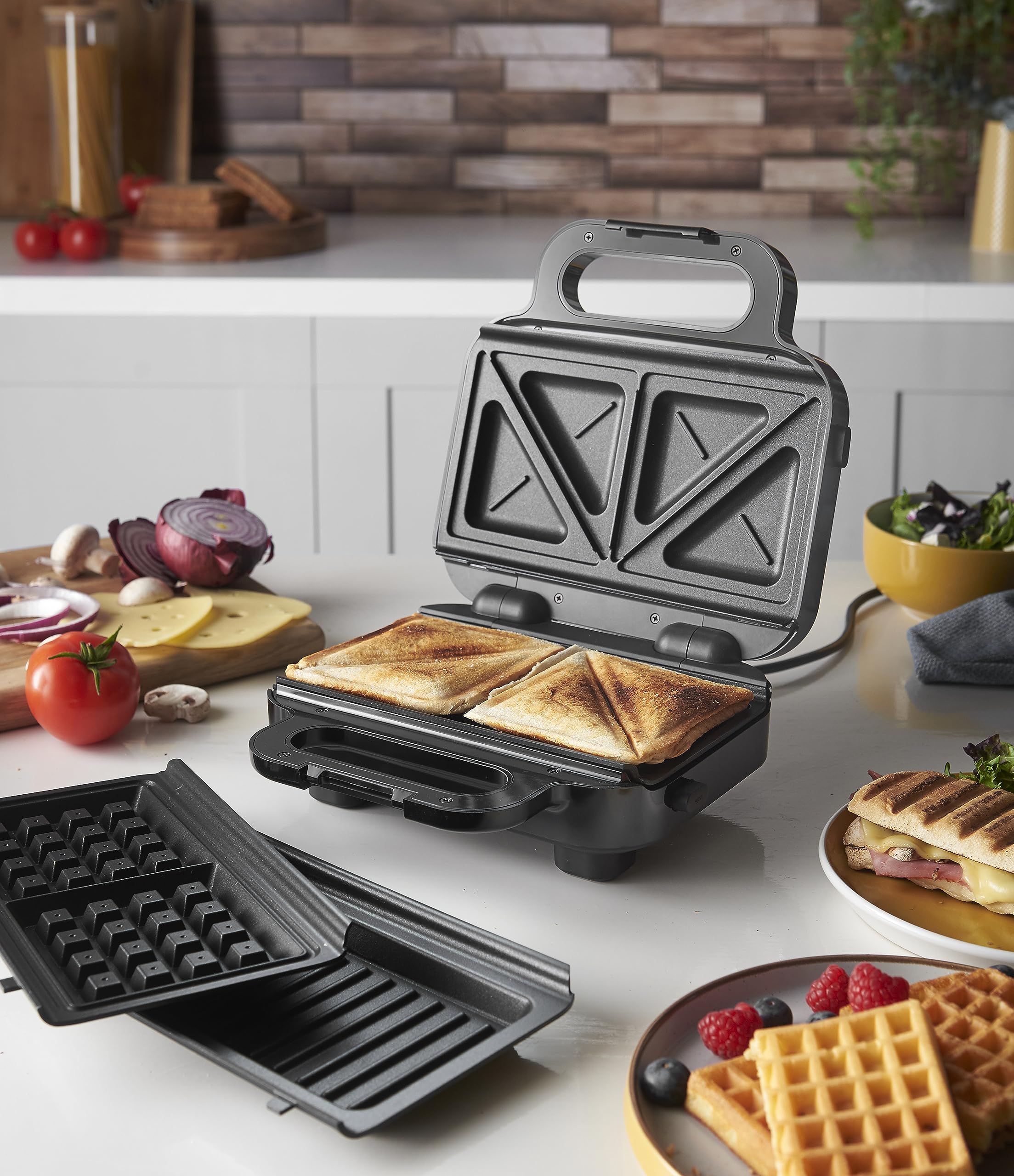 russell-hobbs-fiesta-26810-56-sandwichmaker-3-in-1-mit-wechselplatten image 2