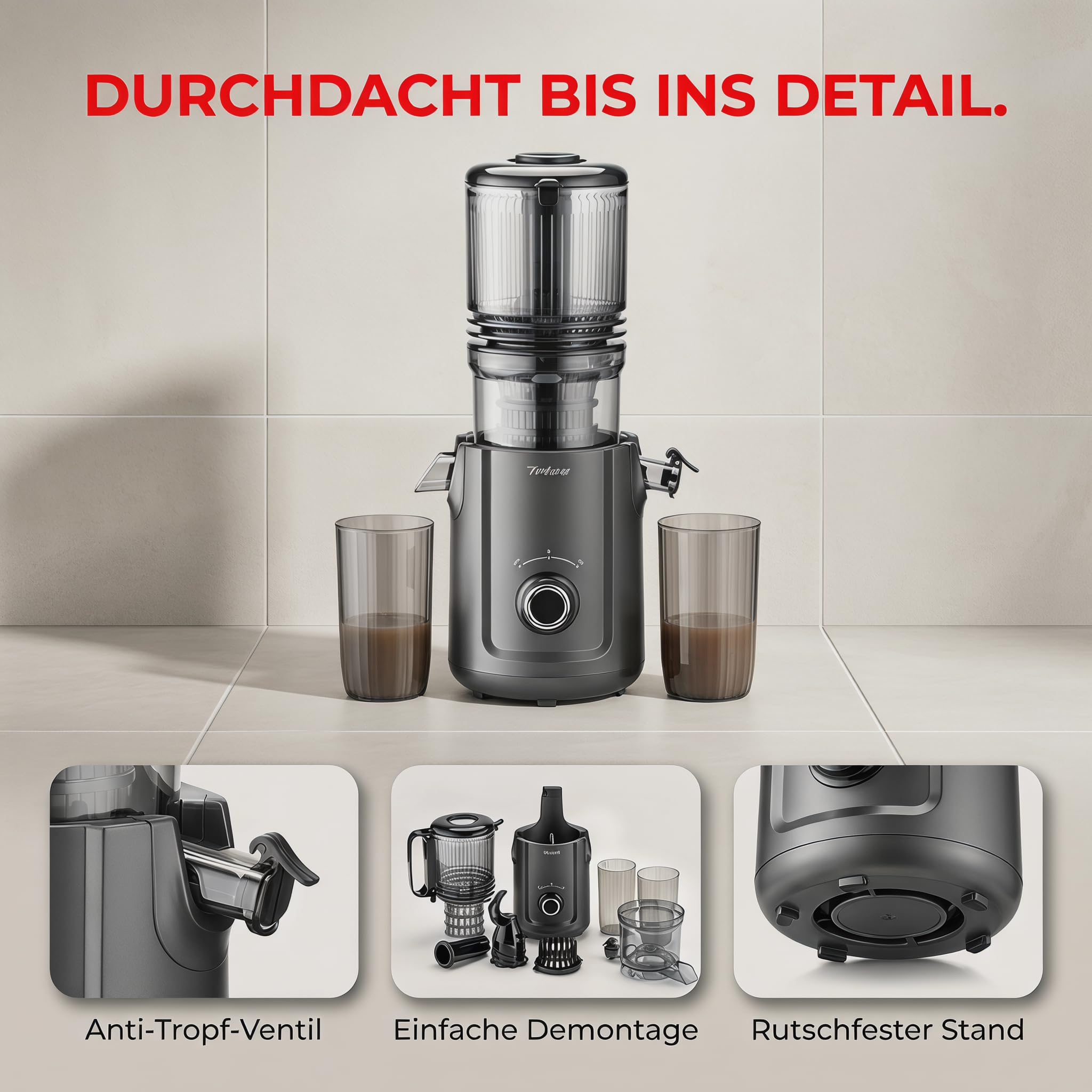 trisa-pizza-mio-slow-flow-juice-entsafter-300w-bpa-frei image 5