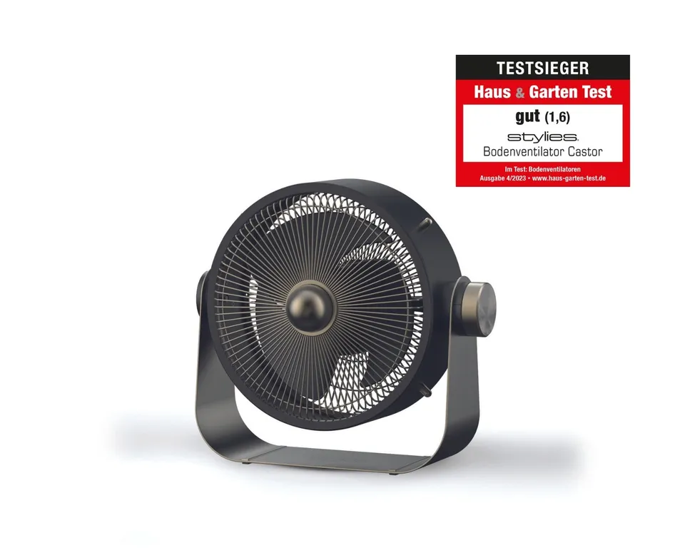 koenig-alassio-castor-standventilator-metall-25-cm-50-w image 1