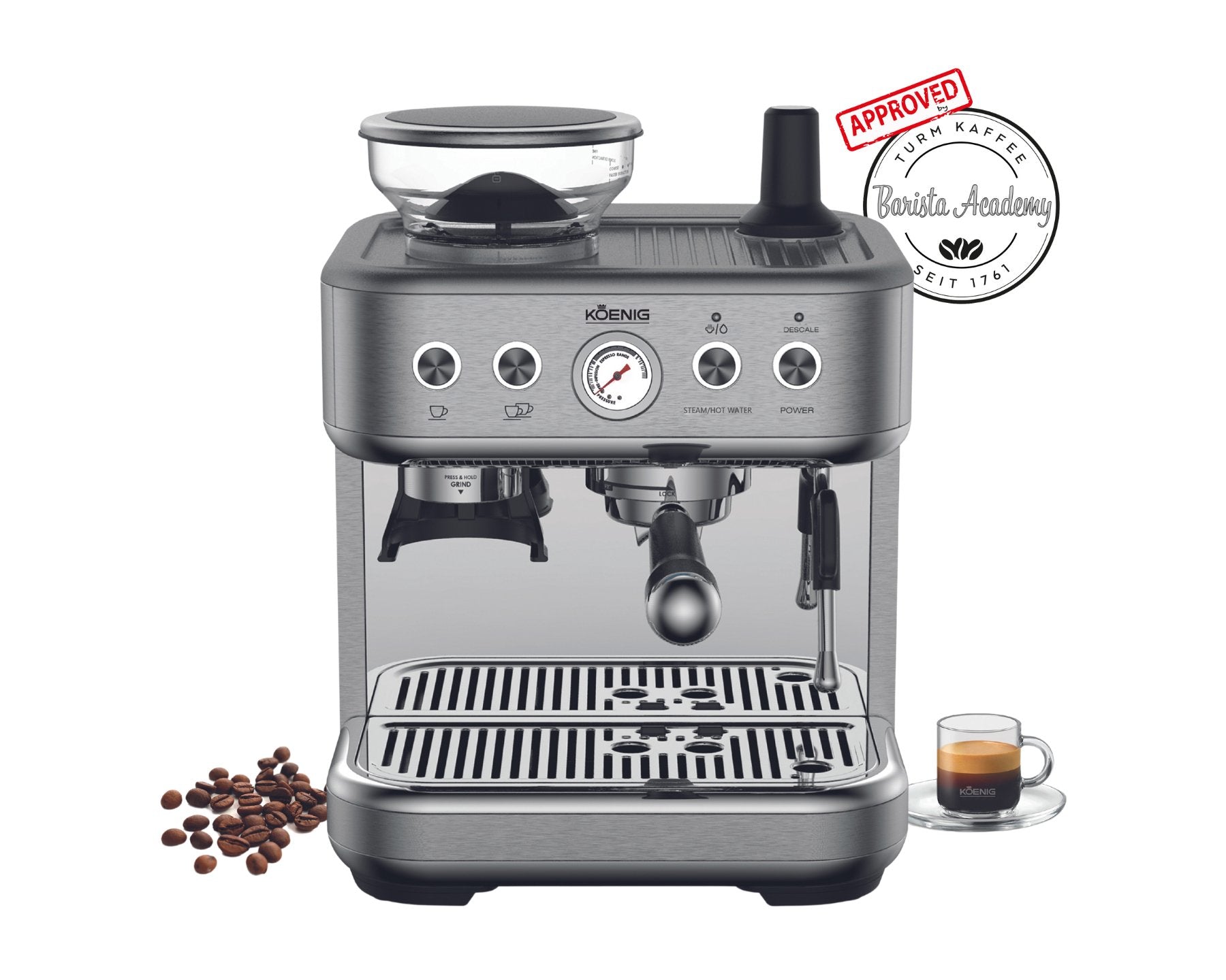 koenig-finessa-baressa-espressomaschine-mit-mahlwerk-15-bar image 4