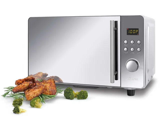 koenig-elegance-rotary-wave-mikrowelle-mit-grill-20-liter image 1
